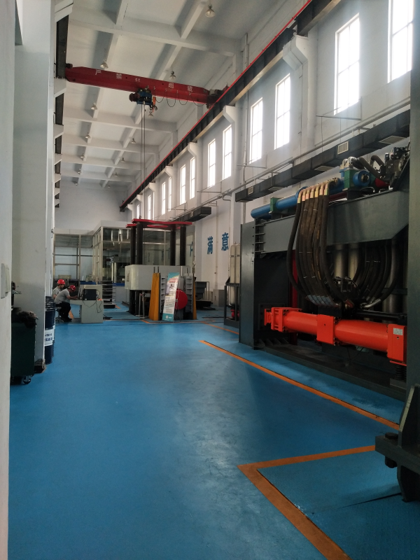 Dynamic compression-shear testing machine for FPS-II friction pendulum bearing in factory laboratory