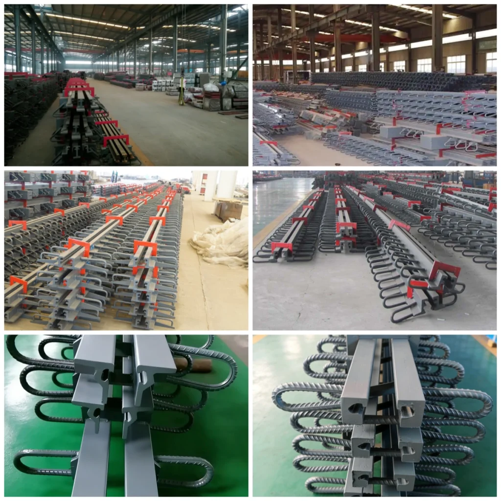 Guchen Bridge Expansion Joint Production Workshop | Finished Strip Seal Bridge Expansion Joints in Stock