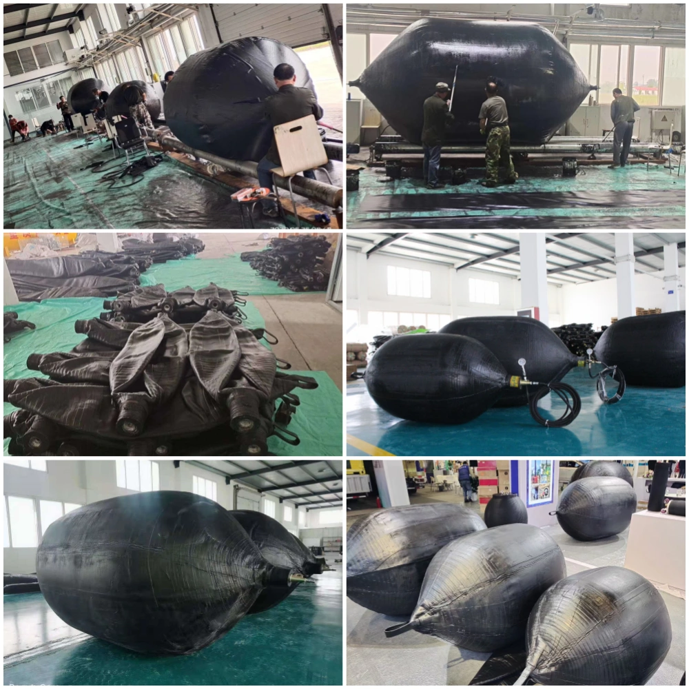 High pressure inflatable pipe plug production – reinforced rubber plug manufacturing with fabric layers and valve installation